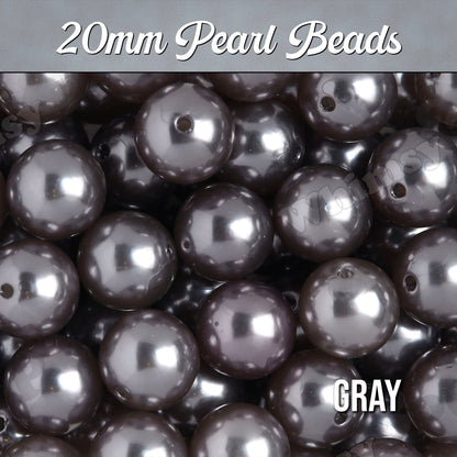 Gray Pearl Metallic Beads