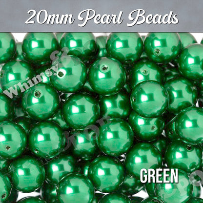 Green Pearl Metallic Beads