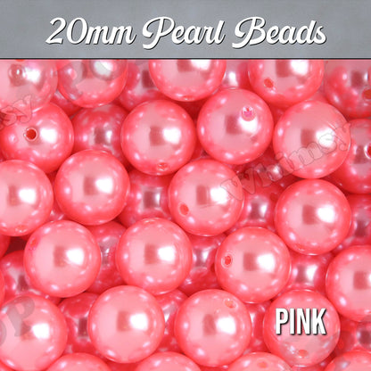 Pink Pearl Metallic Beads