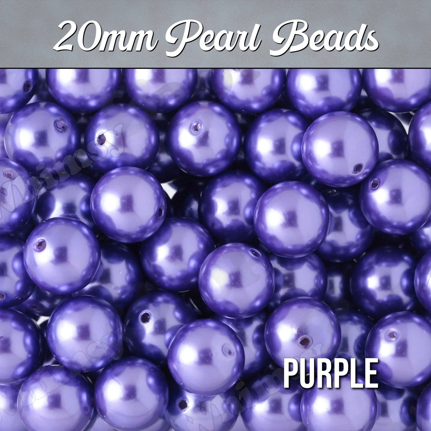 Purple Pearl Metallic Beads