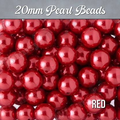 Red Pearl Metallic Beads