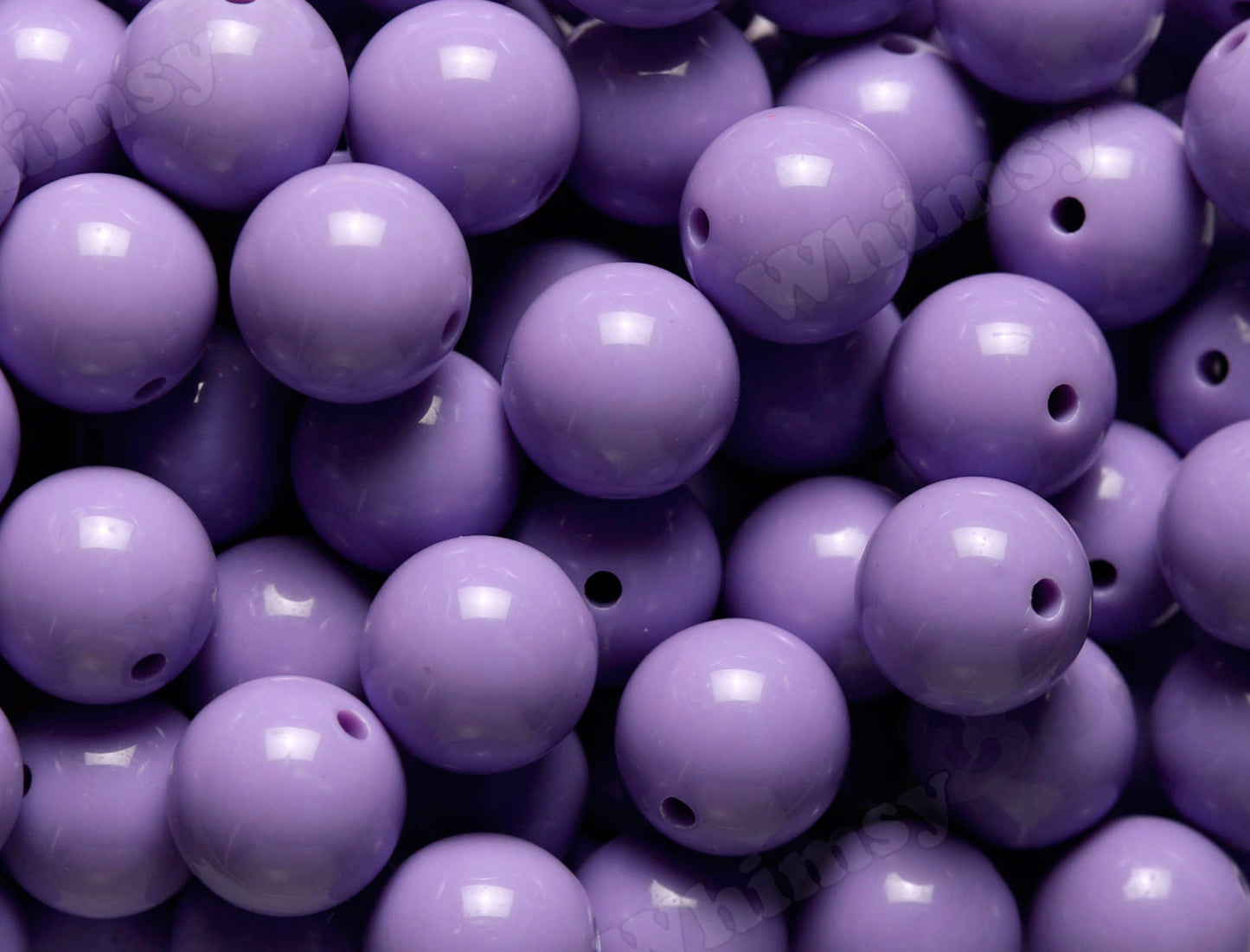 Purple 20mm Solid Bubblegum Beads for DIY Jewelry by WhimsyandPOP