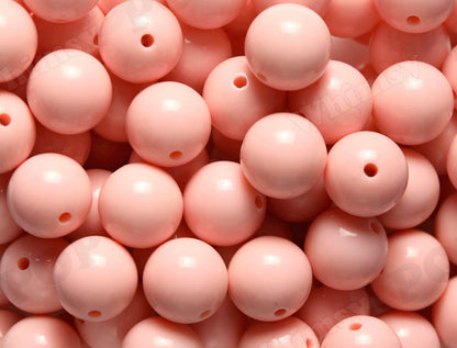 Peach 20mm Solid Bubblegum Beads for DIY Jewelry by WhimsyandPOP