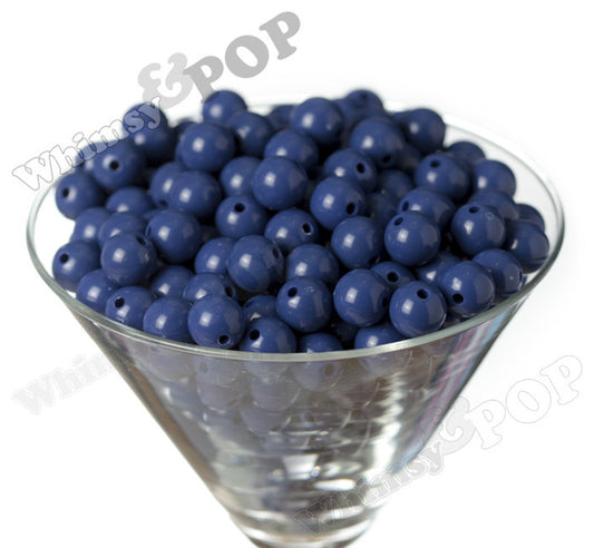 ROYAL BLUE 12mm Solid Gumball Beads - WhimsyandPOP