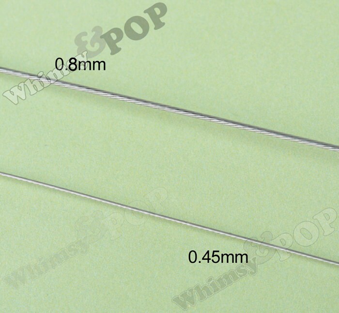 0.8mm 20 Gauge Jewelry Beading Wire, Stainless Steel Cord