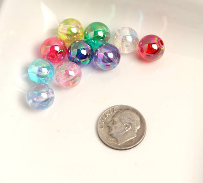Mixed Round Transparent Beads for DIY Jewelry 
