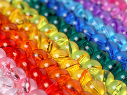 20mm Transparent Gumball Beads
