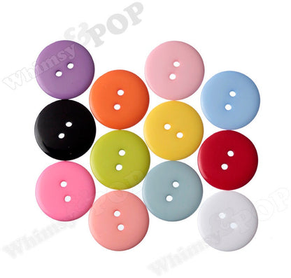 Colorful Resin Buttons, 23mm Sewing Buttons for Crafting, China Buttons, Rainbow Buttons, Sewing Supplies, Pink Plastic Buttons