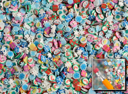 Christmas Candy Sprinkles Mix, Clay Slices, DIY Polymer Clay Charms, Slime Charms, Nail Art, Kawaii Slime Sprinkles, Nail Charms