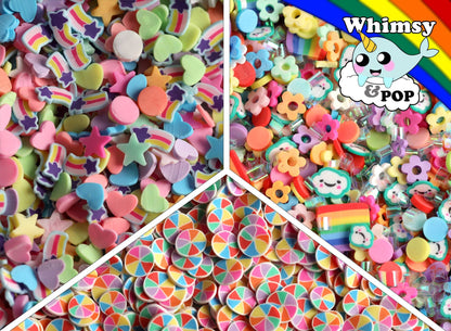 Rainbow Sprinkles Slime Charms, DIY Polymer Clay Charms, Kawaii Nail Charms, Slime Accesories, Kawaii Charms, Slime Sweets, Nail Art