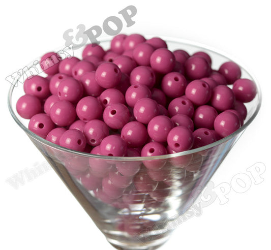 WATERMELON PINK 12mm Solid Gumball Beads - WhimsyandPOP