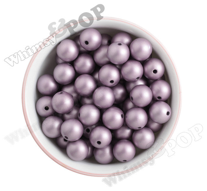 VICTORIAN LILAC 16mm Matte Pearl Gumball Beads - WhimsyandPOP