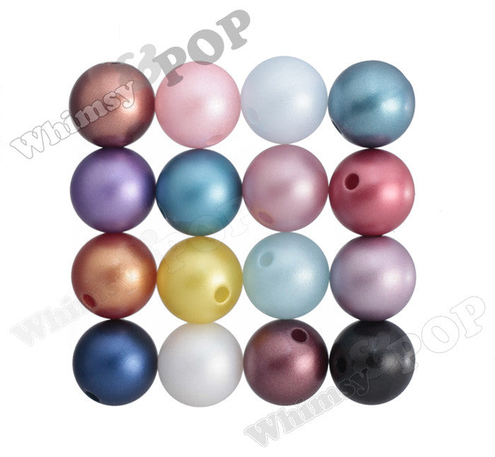 VICTORIAN LILAC 16mm Matte Pearl Gumball Beads - WhimsyandPOP