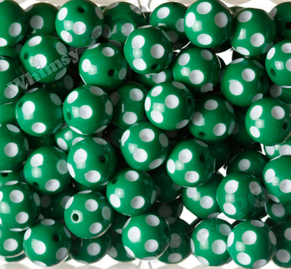 20mm Polka Dot Gumball Beads