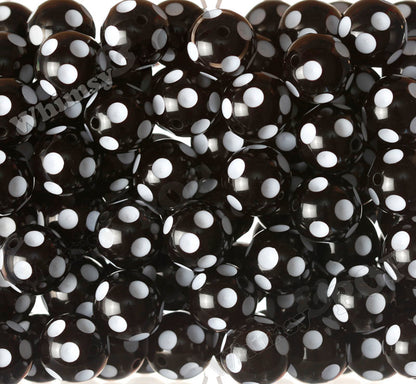 20mm Polka Dot Gumball Beads