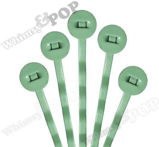 GREEN 50mm Bobby Pin Blanks - 7mm Glue Pad - WhimsyandPOP