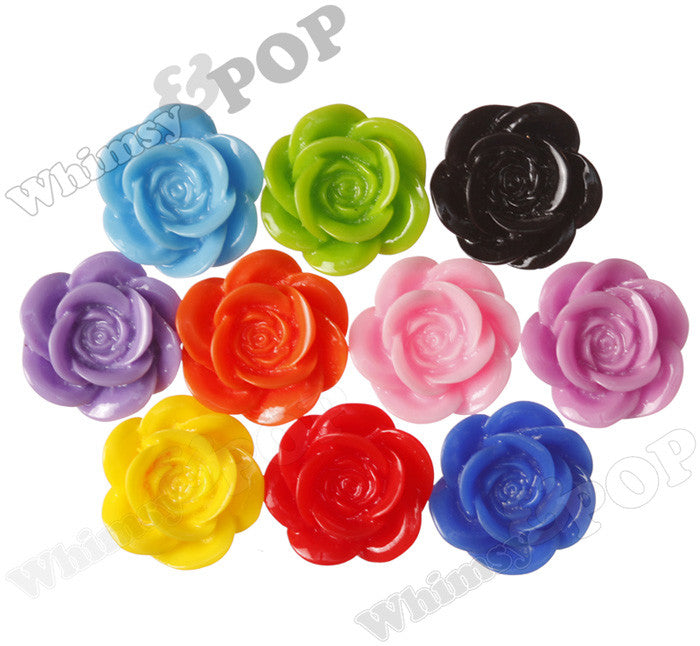 MIXED Color 18mm Flower Cabochons - WhimsyandPOP
