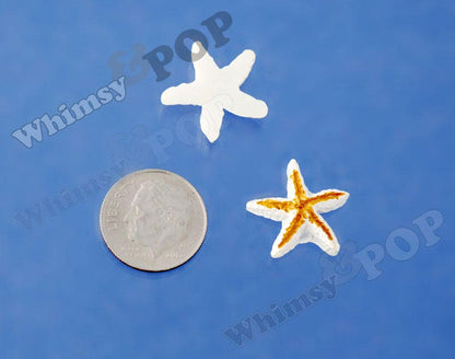OVERSTOCK SALE Resin Two-Toned Starfish Flatback Cabochons, Starfish Cabochons, Sea Cabochon, 17mm  (R10-003) Slime Beads