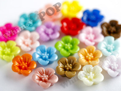 13MM Hibiscus Flower Cabochons