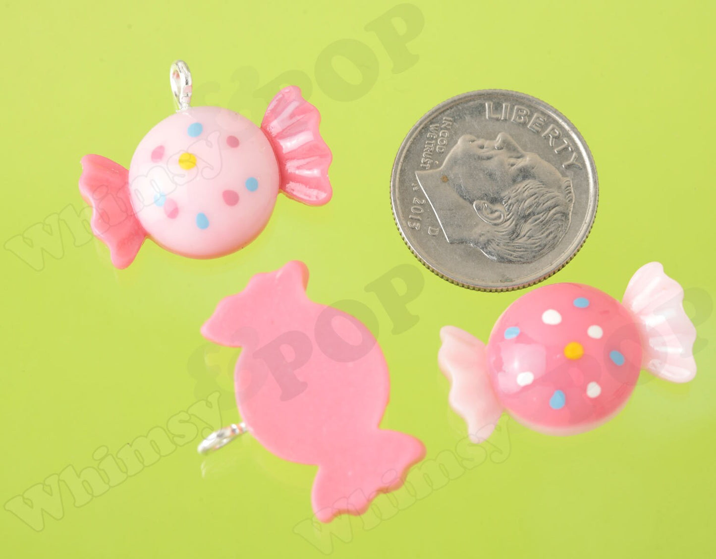 Pastel Sweet Wrapped Candy Charms or Cabochons, (R6-090)