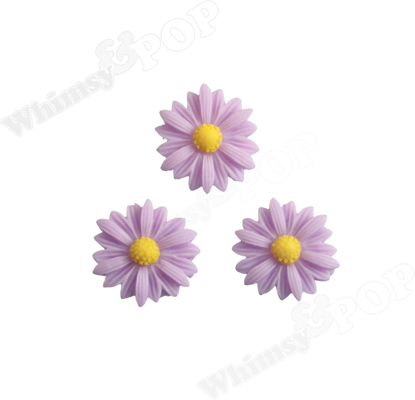 22MM Large Gerber Daisy Cabochons, Sunflower Resin Cabochons, Daisy Flatback Cabochons,  Red White Yellow Pink Purple Green Daisies, 22x7mm