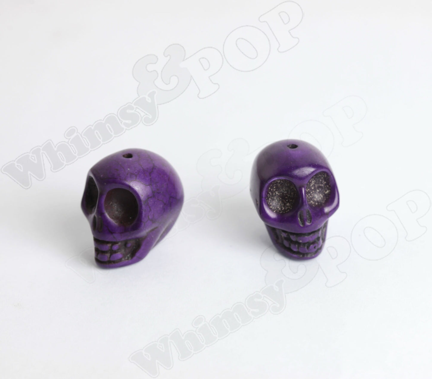Super Large Skull Head Synthetic Turquoise Bead, 30mm