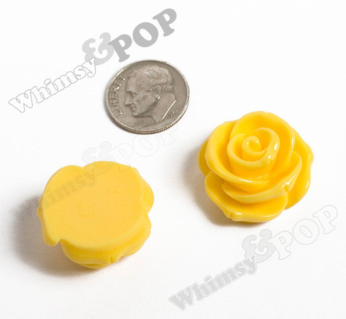 MIXED Color 23mm Rose Bud Flower Beads - WhimsyandPOP