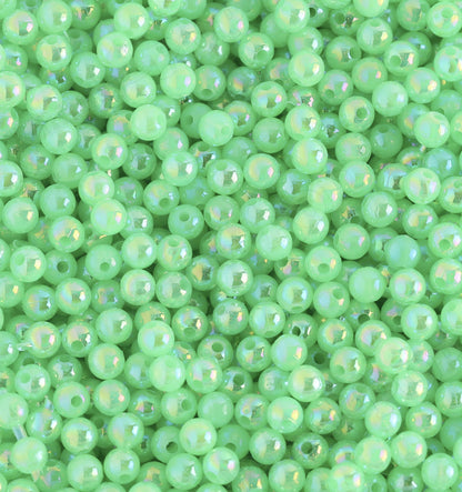 6mm Beads - AB Colorful Acrylic Round Spacer Beads