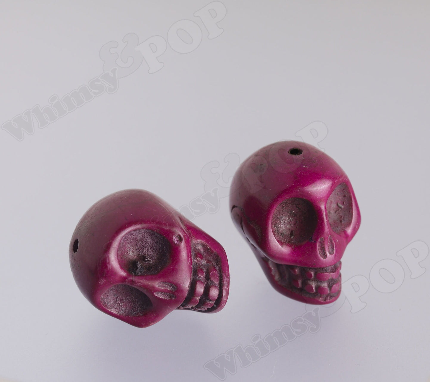Super Large Skull Head Synthetic Turquoise Bead, 30mm