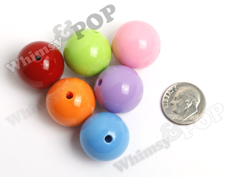 20mm Solid Gumball Beads - WhimsyandPOP