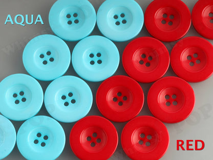 30mm Resin Color Buttons, Sewing Buttons (C2-04)