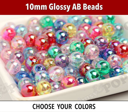 Round Transparent Beads for DIY Jewelry 