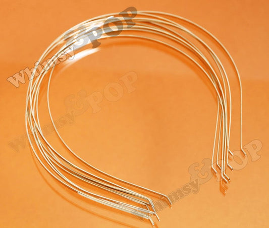 4mm Metal Headband Blanks, Thin Silver Color Headbands, Headband Blanks, 4mm  (C1-07)