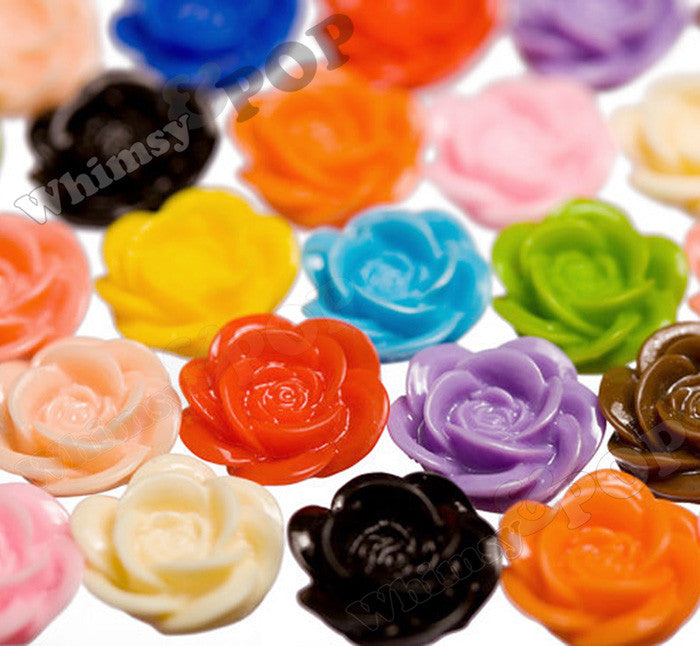 MIXED Color 18mm Flower Cabochons - WhimsyandPOP