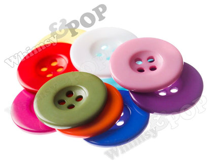 30mm Resin Color Buttons, Sewing Buttons (C2-04)