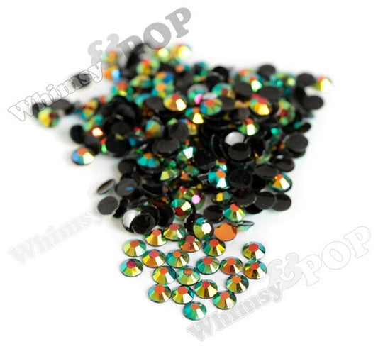 SS16 Rhinestones - 250 to 1000 PACK - Emerald Green Faceted Resin Rhinestones, Resin Flatback Bling Rhinestones, Nail Art, Slime Rhinestones