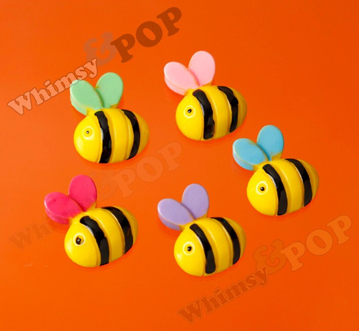 Bee Embellishments and bumble bee cabochons