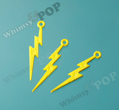 Acrylic Lightning Bolt Charms