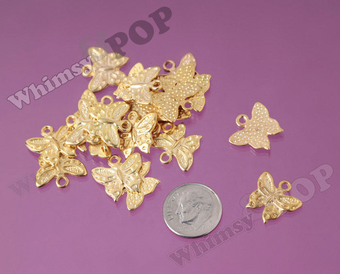 Butterfly Gold Tone Charms - WhimsyandPOP